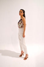 Printed Satin Top