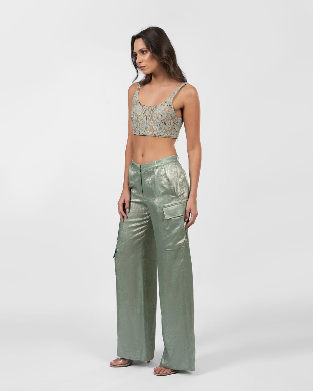 Lace Mint Green Top