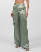 Shimmery baby blue cargo pants