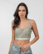 Lace Mint Green Top