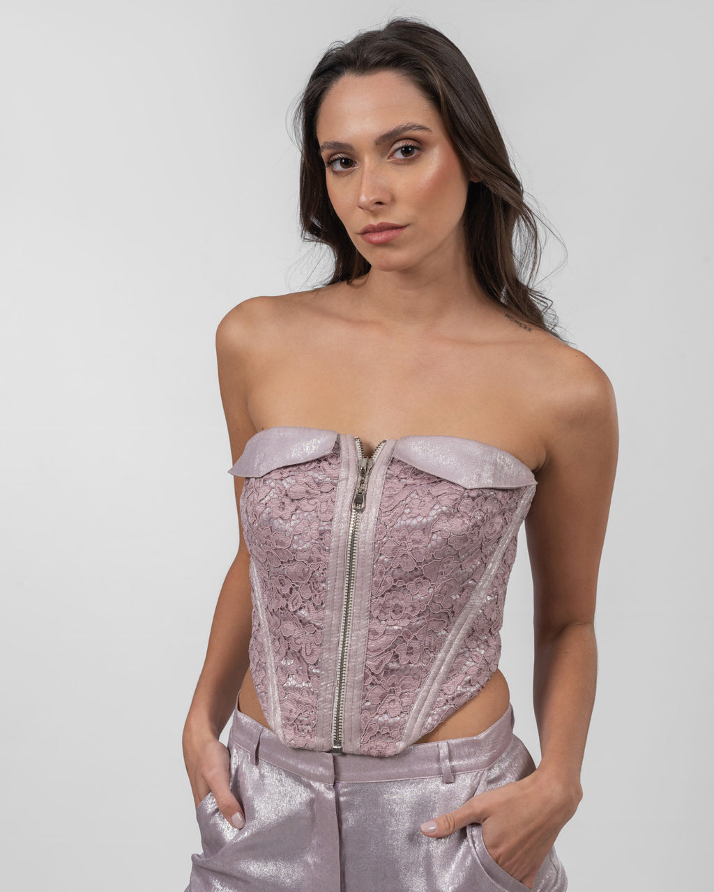 Guipure Lilac Corset