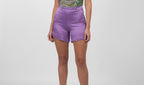 Purple Satin Shorts