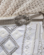White Beaded Set