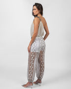 White Beaded Set