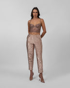 Rose Gold Lace Corset