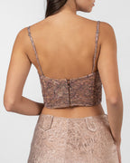 Rose Gold Lace Corset