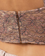 Rose Gold Lace Corset