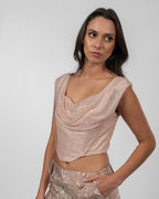 Powder Pink Strass Corset