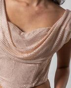 Powder Pink Strass Corset