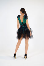 Lavish Blue-Green Sequin Dress