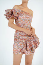 Alluring Multi-Colored Pastel Dress