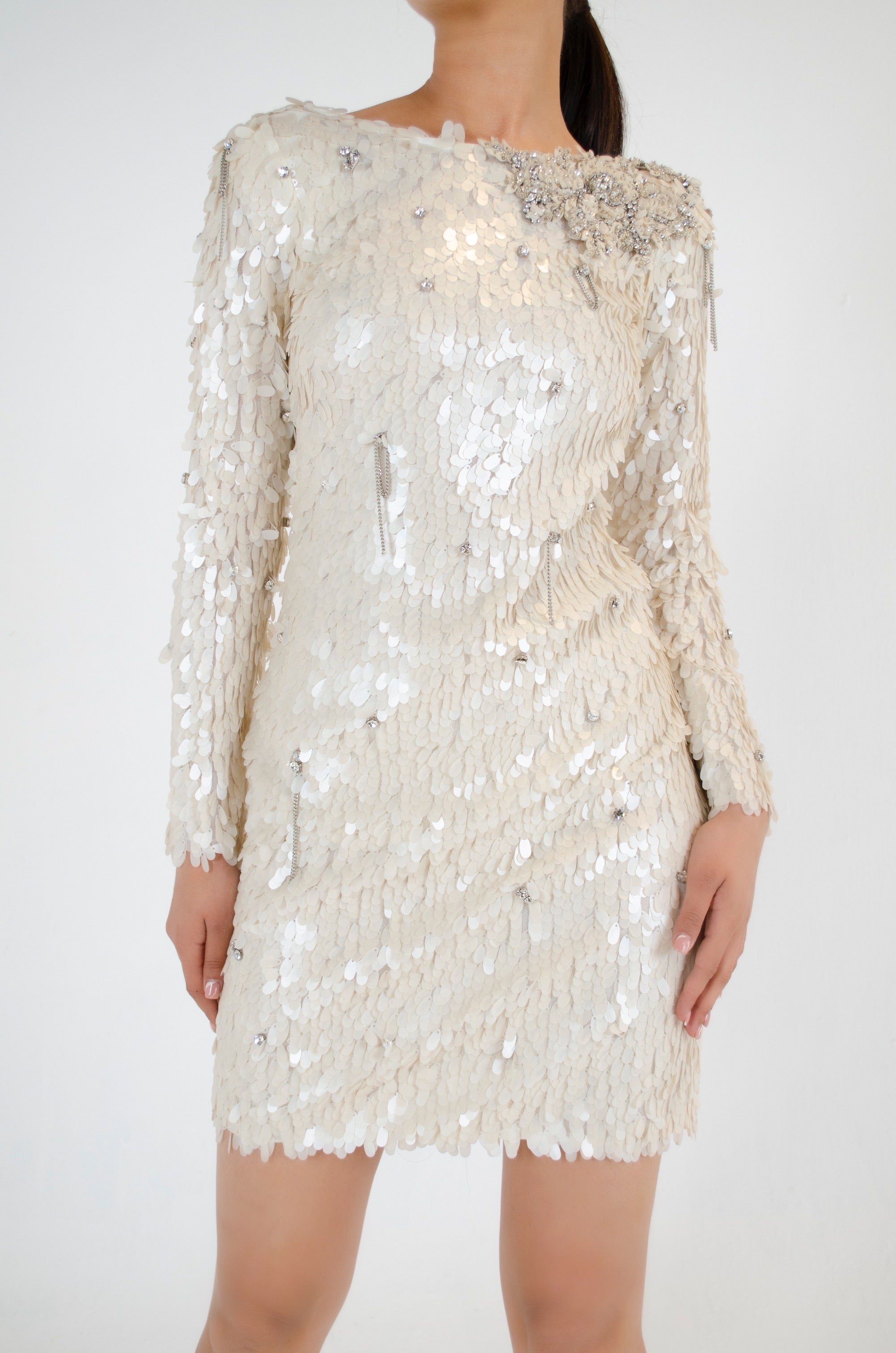 Timeless Pearl-white Dress