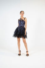 Enchanting Purple-Blue Sequin Dress