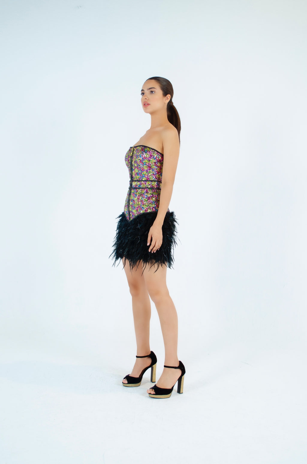 Luxurious Multi-colored Sequin Dress