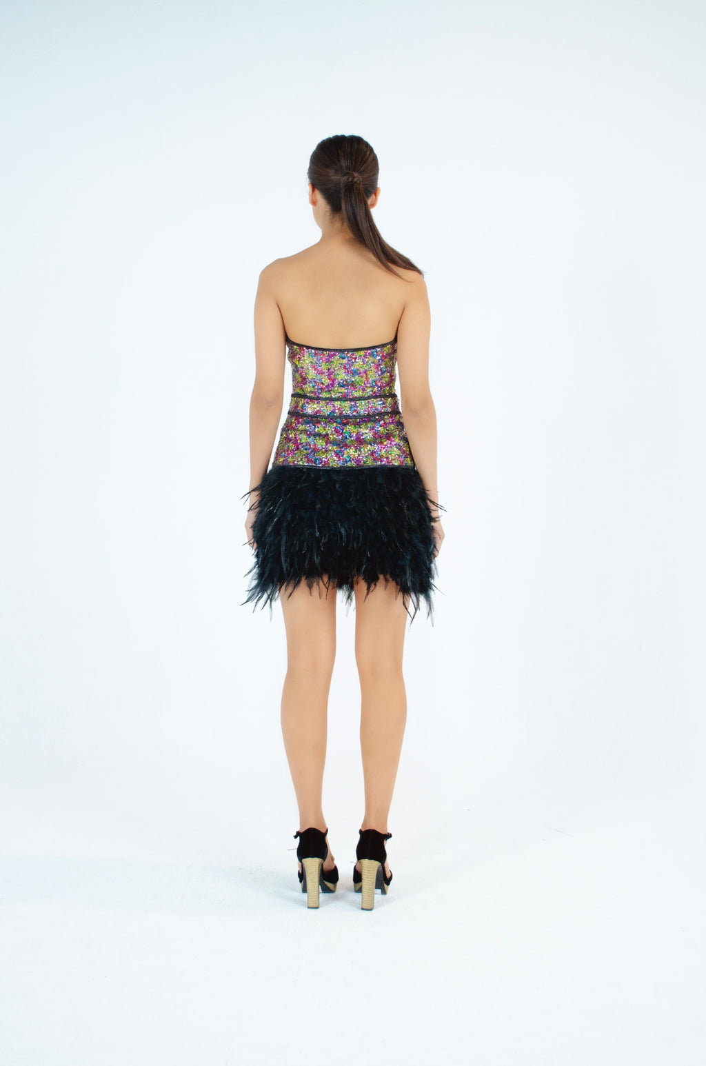Luxurious Multi-colored Sequin Dress