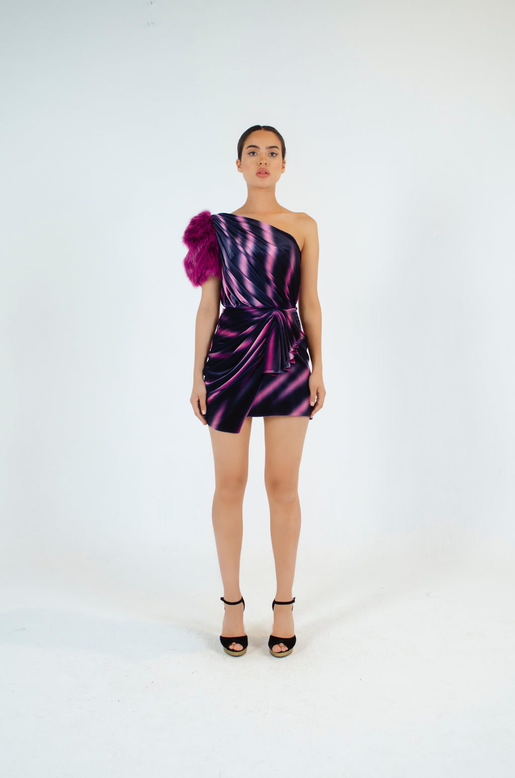 Lavish Purple-Fuchsia Dress