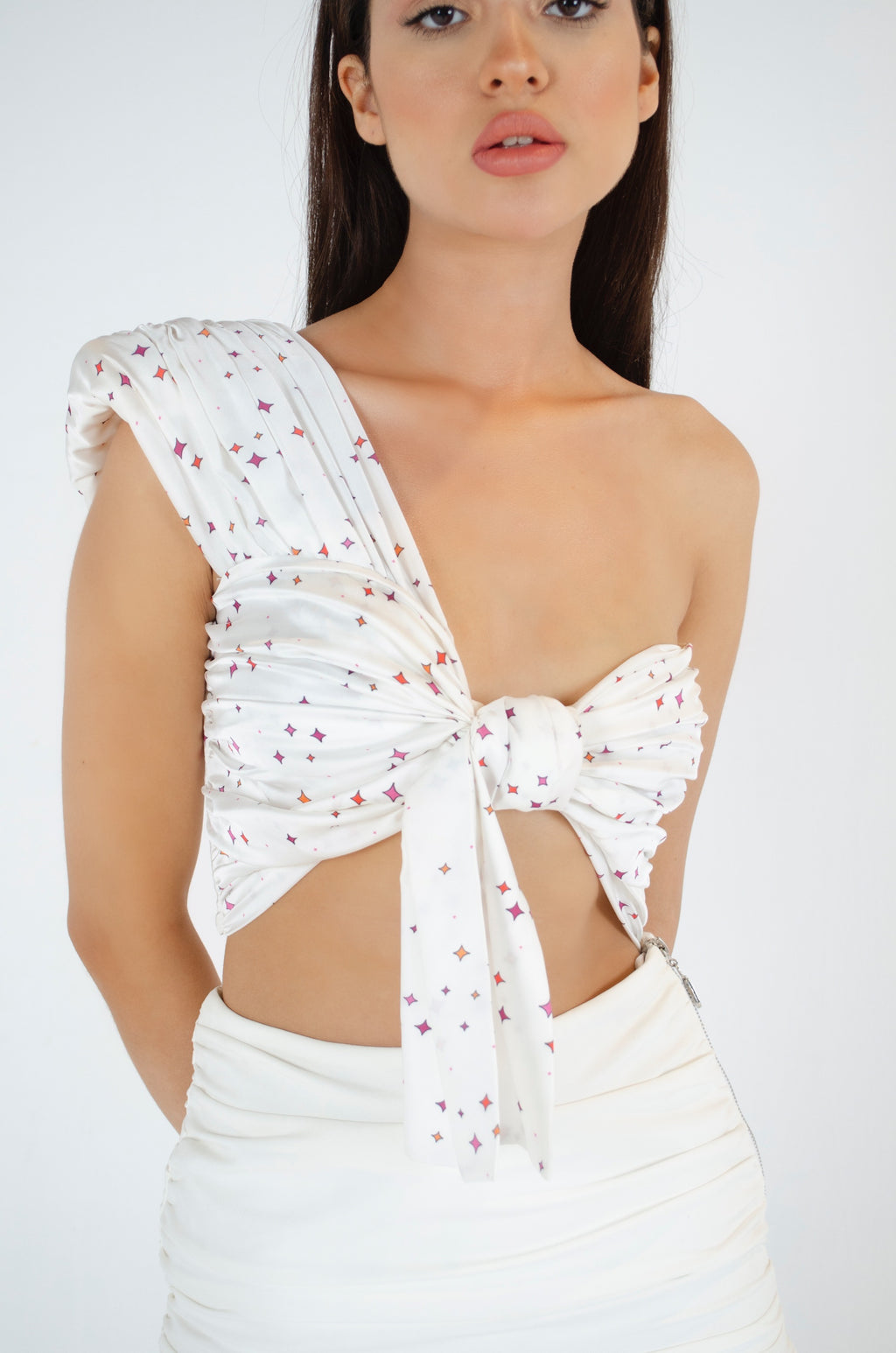 One-Shoulder Cropped Top