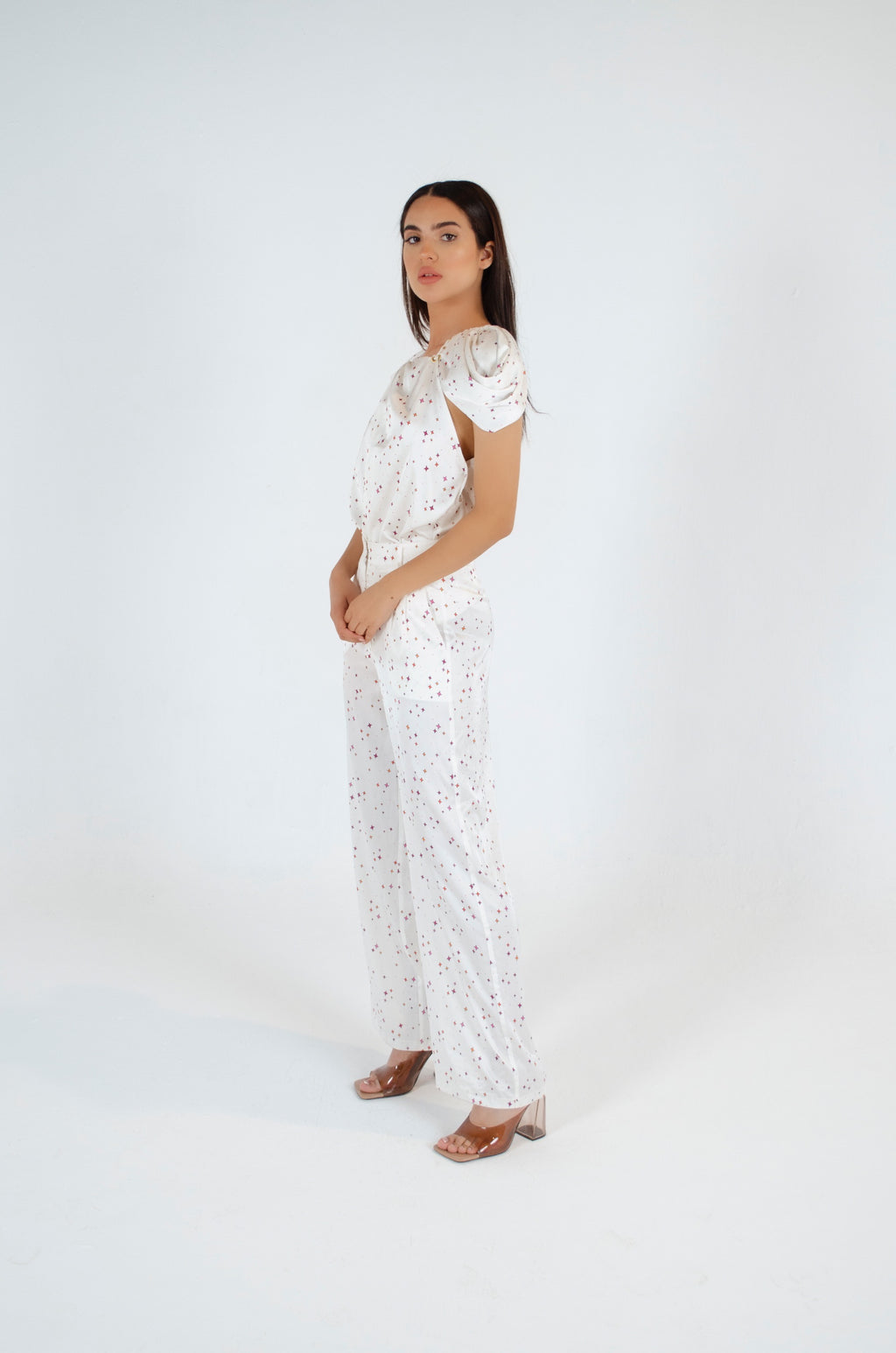 Puff Sleeve Gathered Top