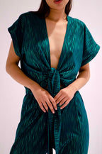 Deep Green Belted Jumpsuit