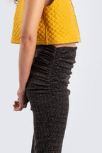 Dark Grey Skirt with Slit