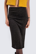 Dark Grey Skirt with Slit