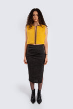 Dark Grey Skirt with Slit