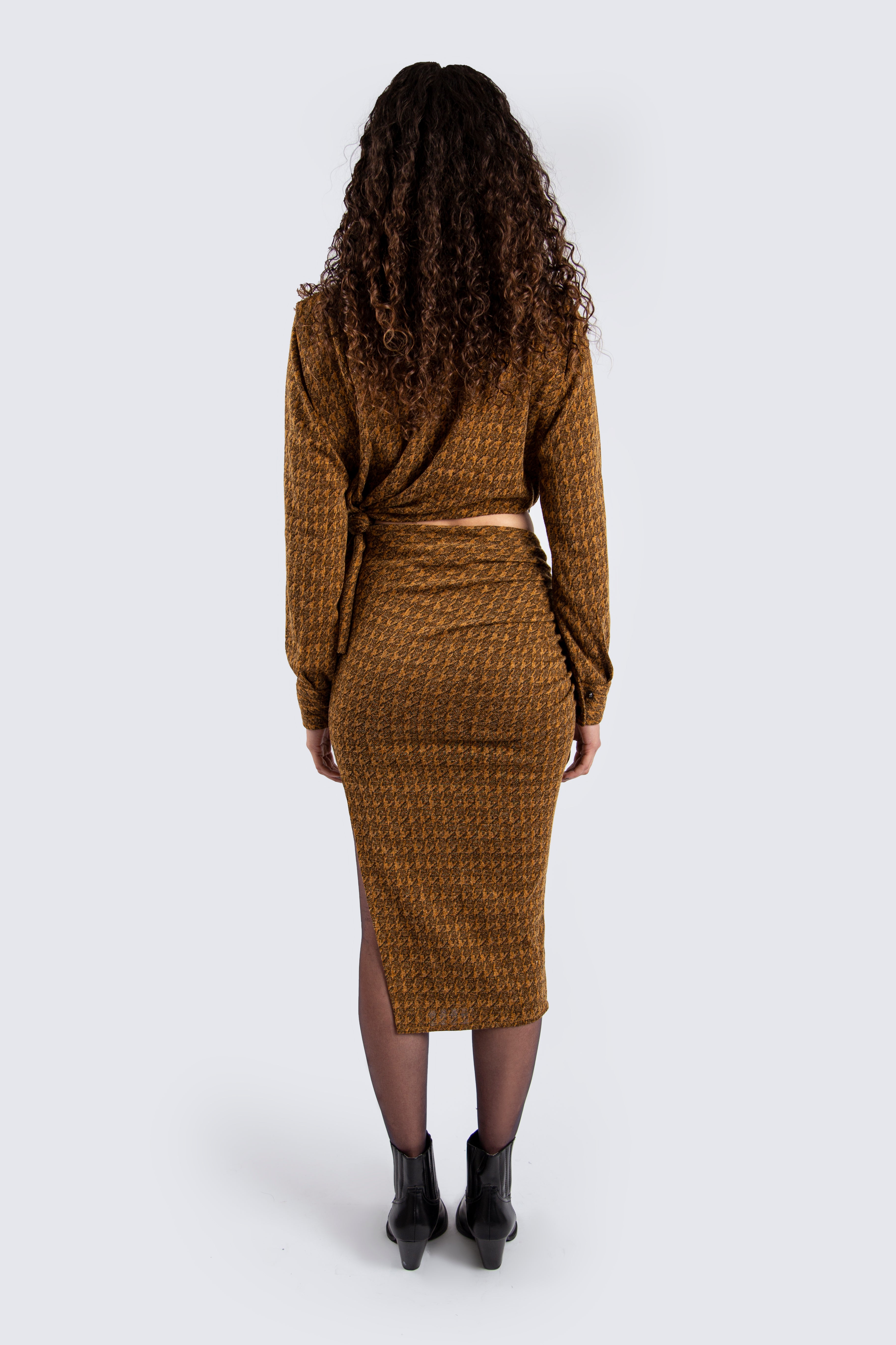 Wool Skirt With Slit