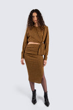 Wool Skirt With Slit