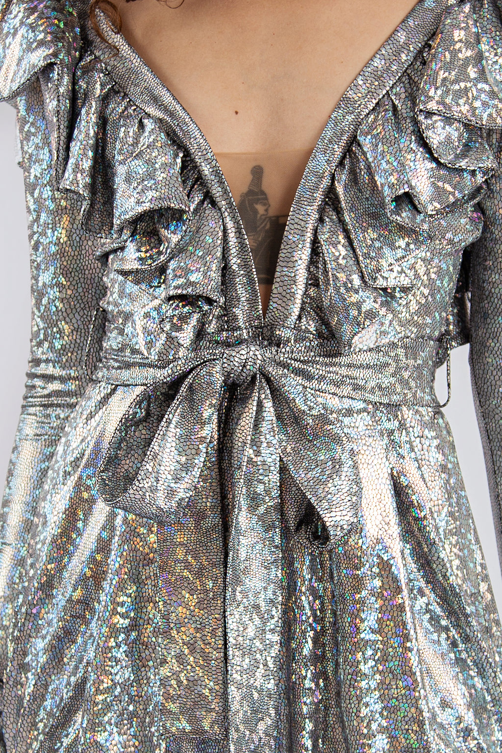 Sequins Ruffles Romper