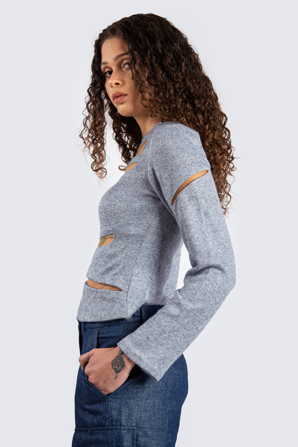 Gray pullover