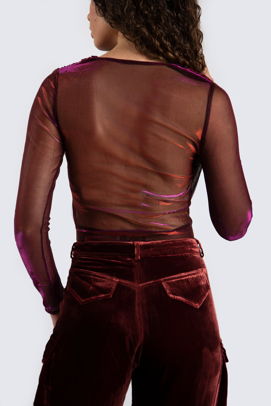 Shimmer V-Cut Bodysuit