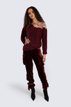 Burgundy Cargo Pants