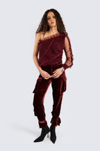 Burgundy Cargo Pants