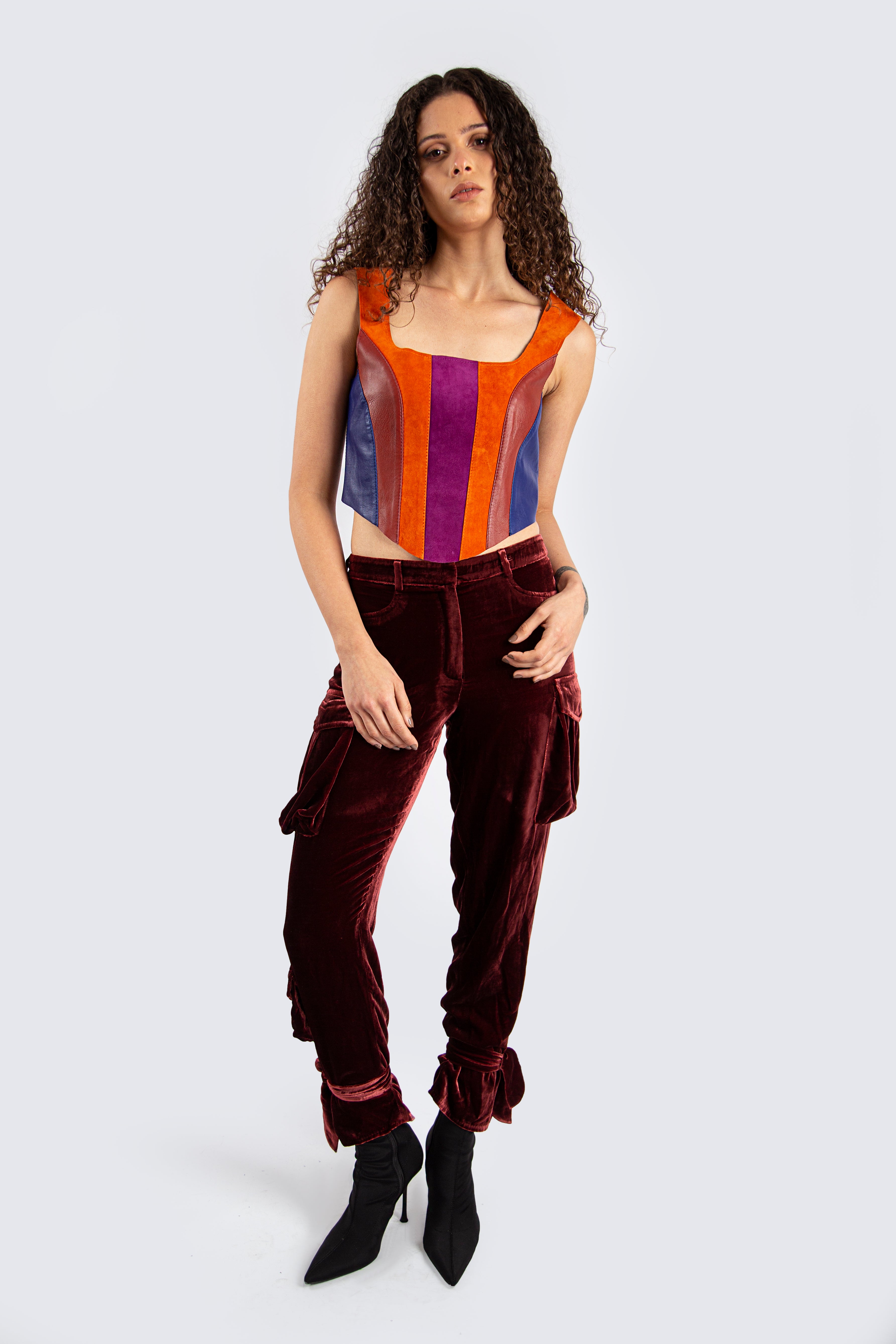 Burgundy Cargo Pants