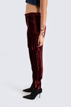 Burgundy Cargo Pants