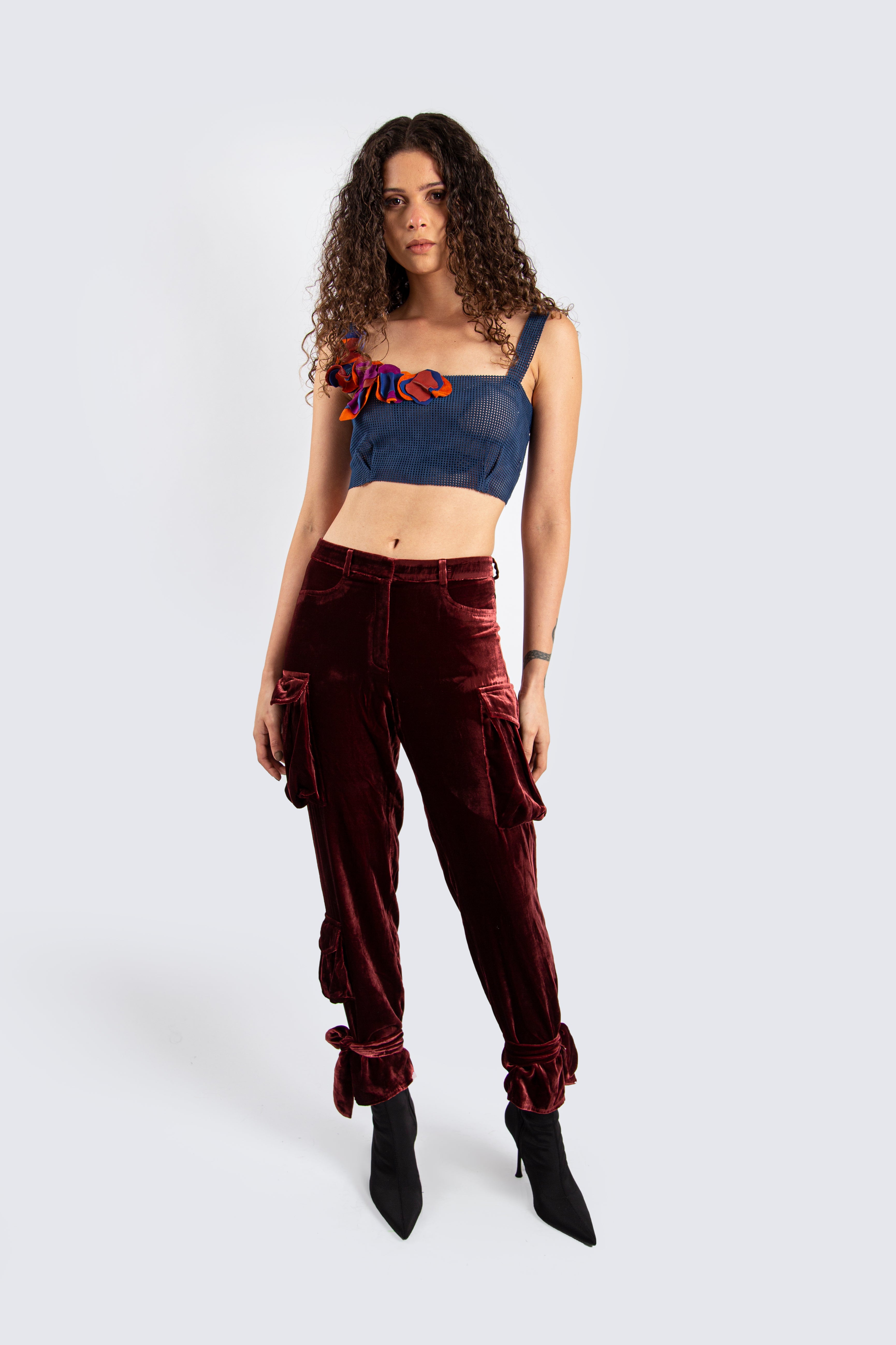 Burgundy Cargo Pants