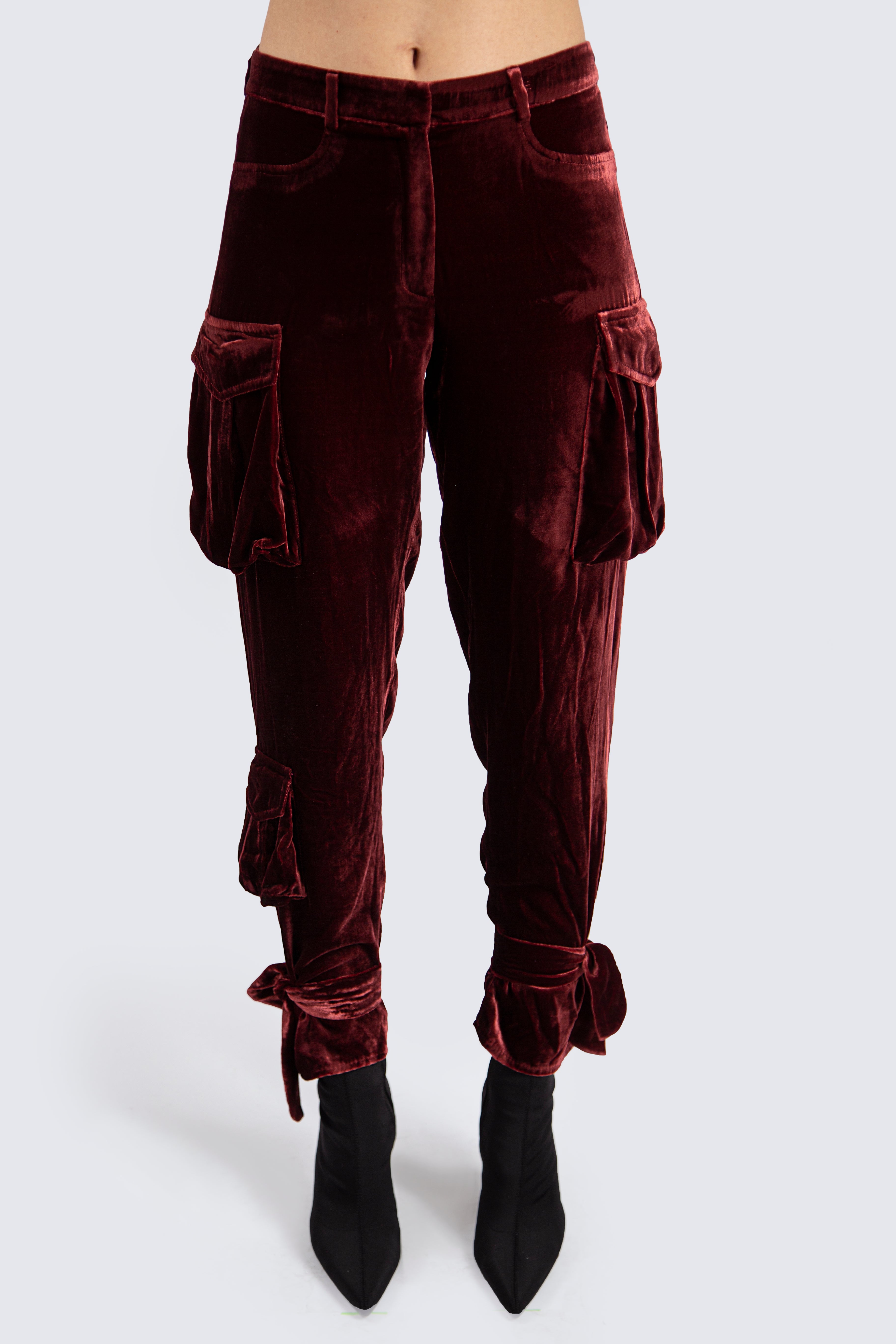 Burgundy Cargo Pants